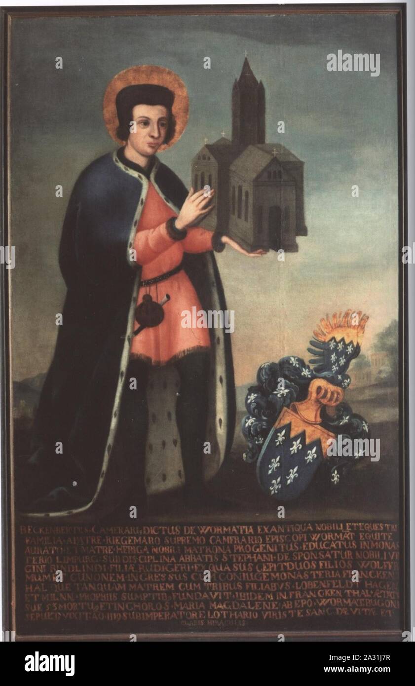 Erkenbert von Frankenthal in Farbe Stock Photo - Alamy