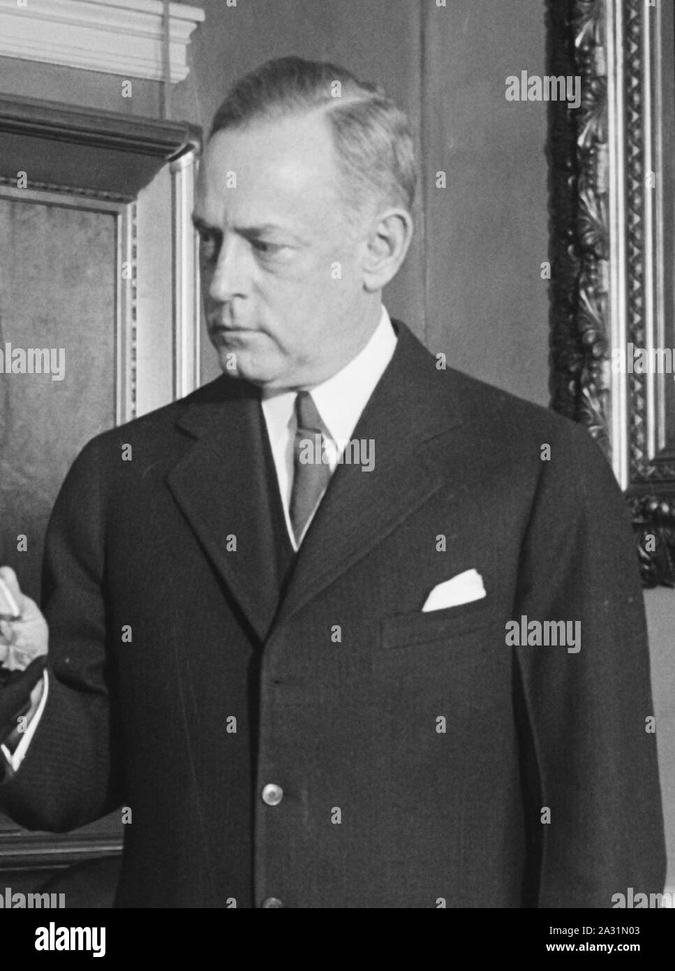 Ernest Lee Jahncke - Assistant Secretary of the United States Navy in 1930. Stock Photo