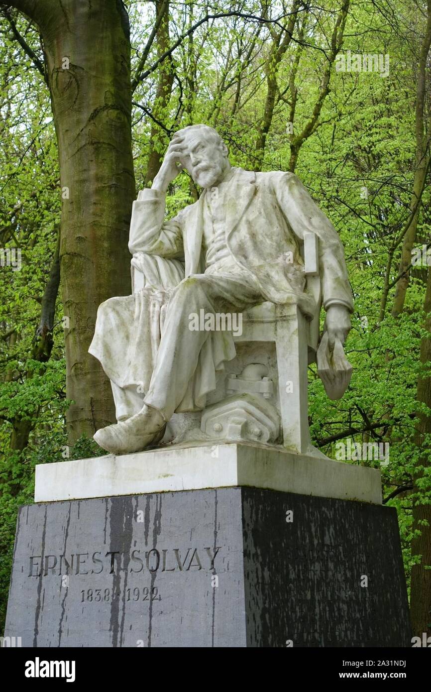 Ernest Solvay by Égide Rombaux Brussels, Belgium Stock Photo Alamy