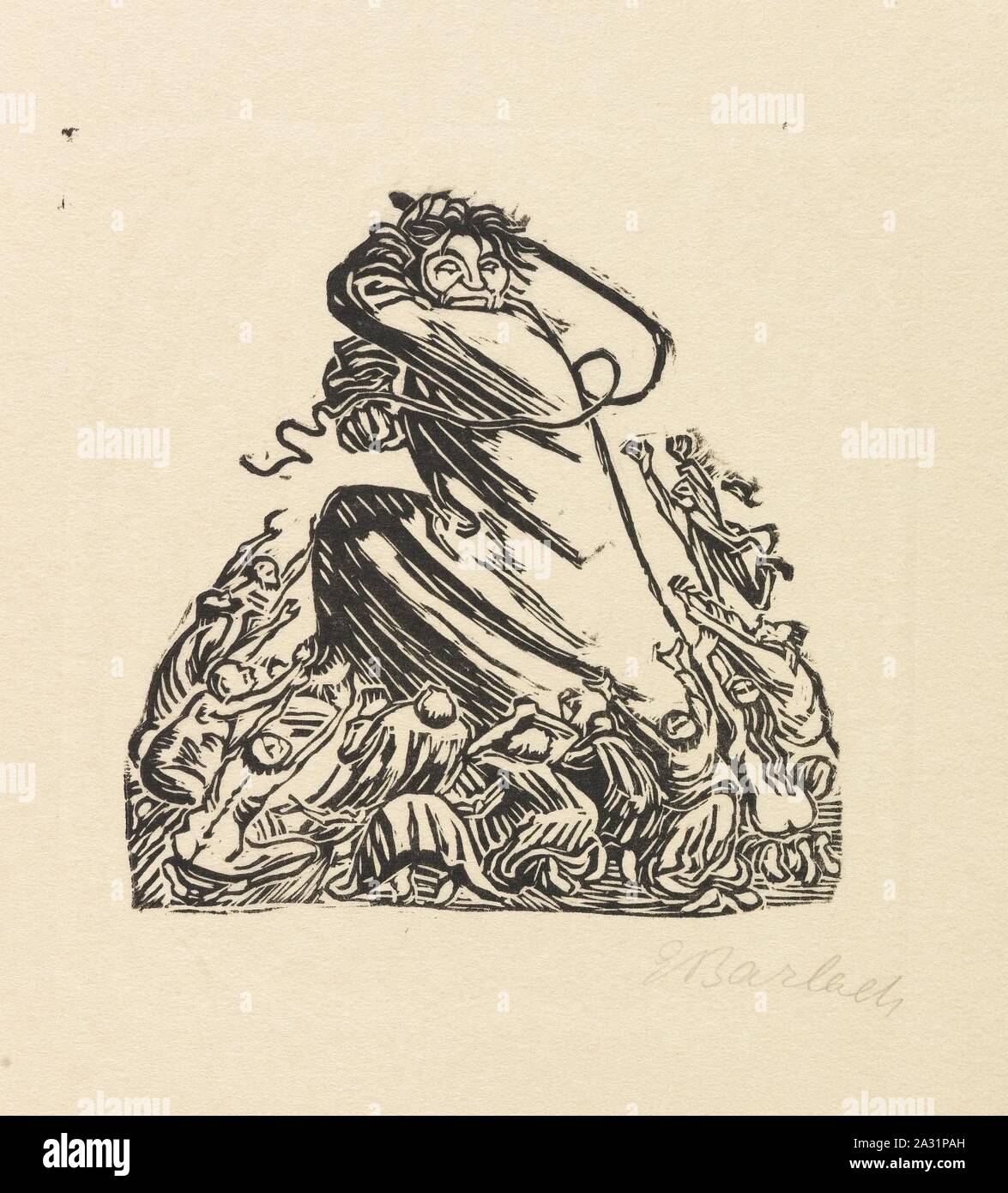 Ernst Barlach Holzschnitt aus Der Kopf 1 Stock Photo Alamy