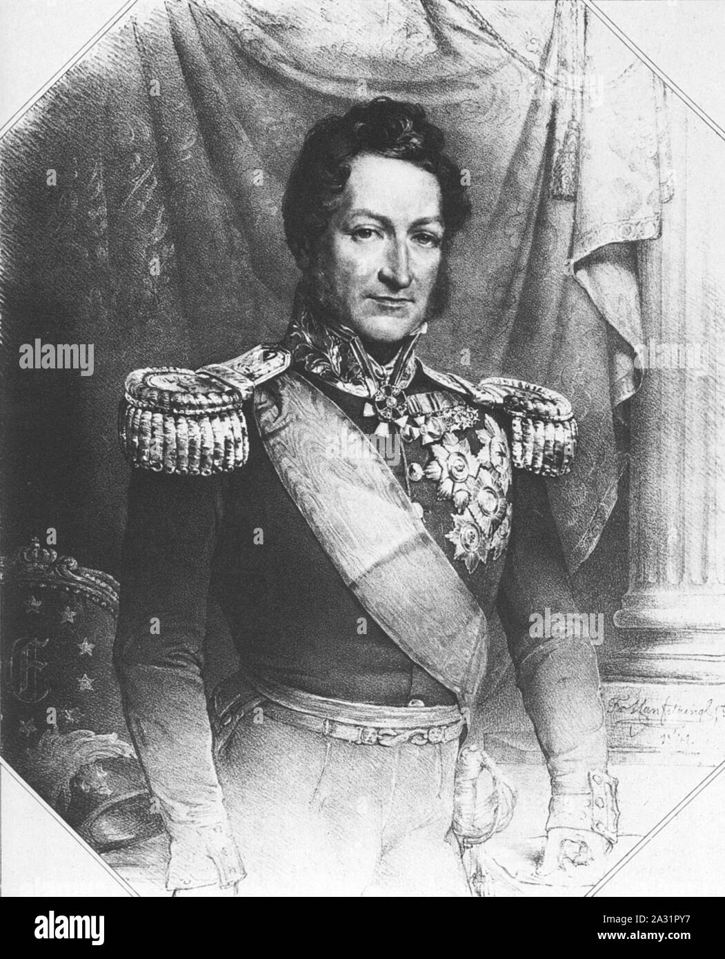 Ernst I. (Herzog von Sachsen-Coburg und Gotha). Stock Photo