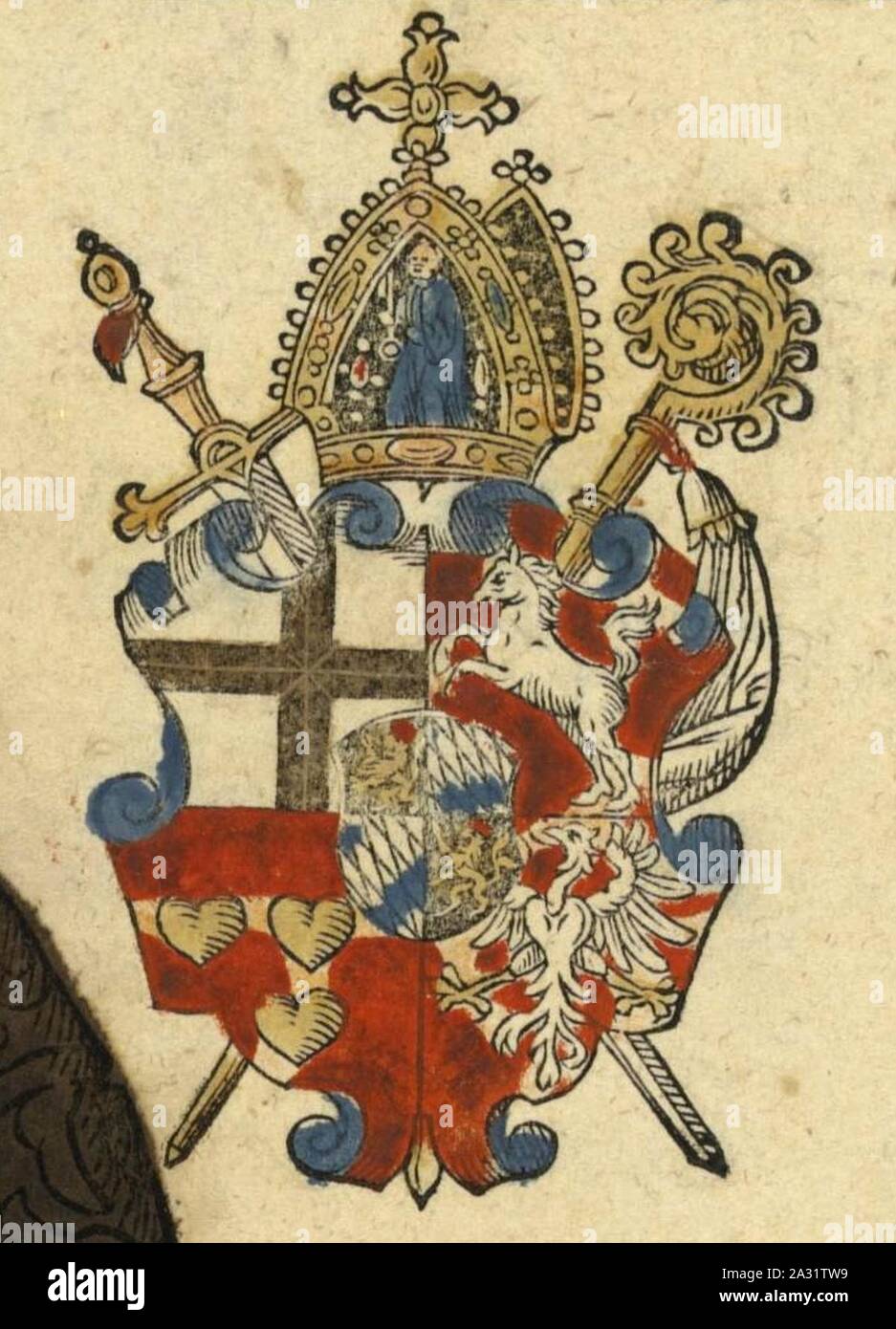 Ernst Von Bayern Holzschnitt Wappen Stock Photo Alamy