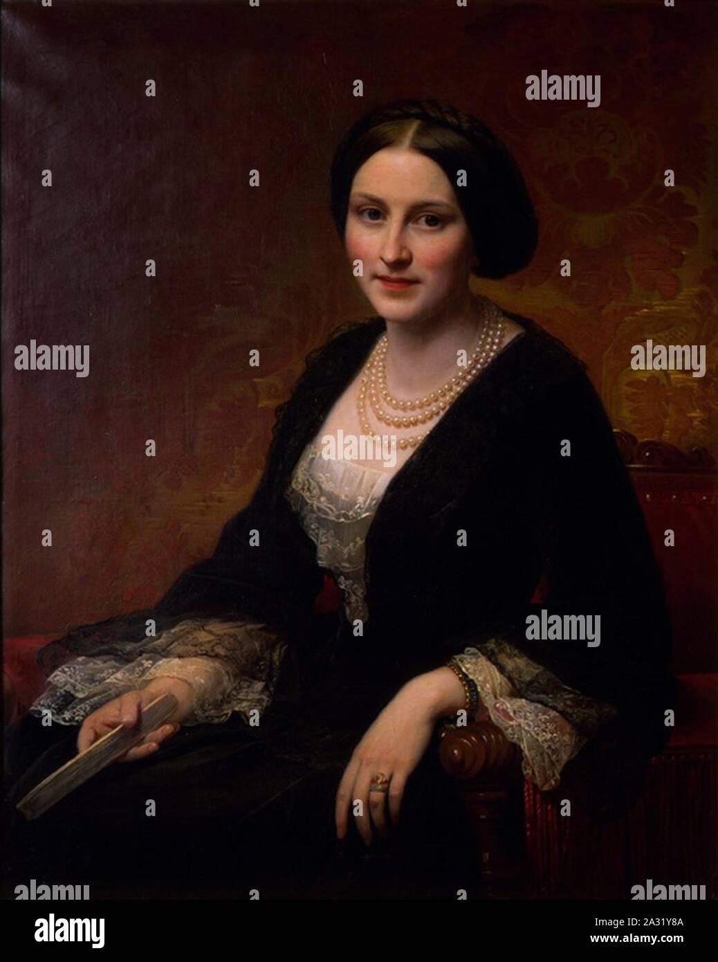 Erwine-Sophie Tascher de la Pagerie (1822-1890), comtesse de Waldner. Stock Photo