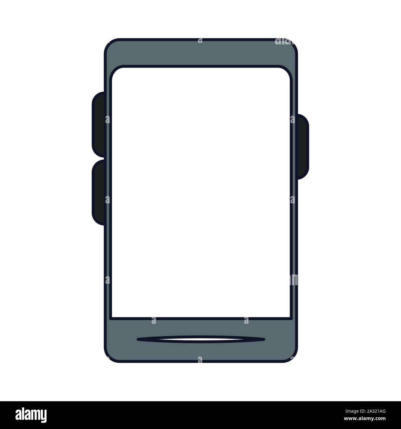 smartphone device technology isolated icon Stock Vector Image & Art - Alamy