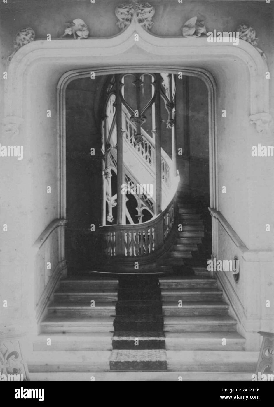 Escalier Chateau De Challain Stock Photo Alamy Escalier Chateau De Challain Stock Photo Alamy