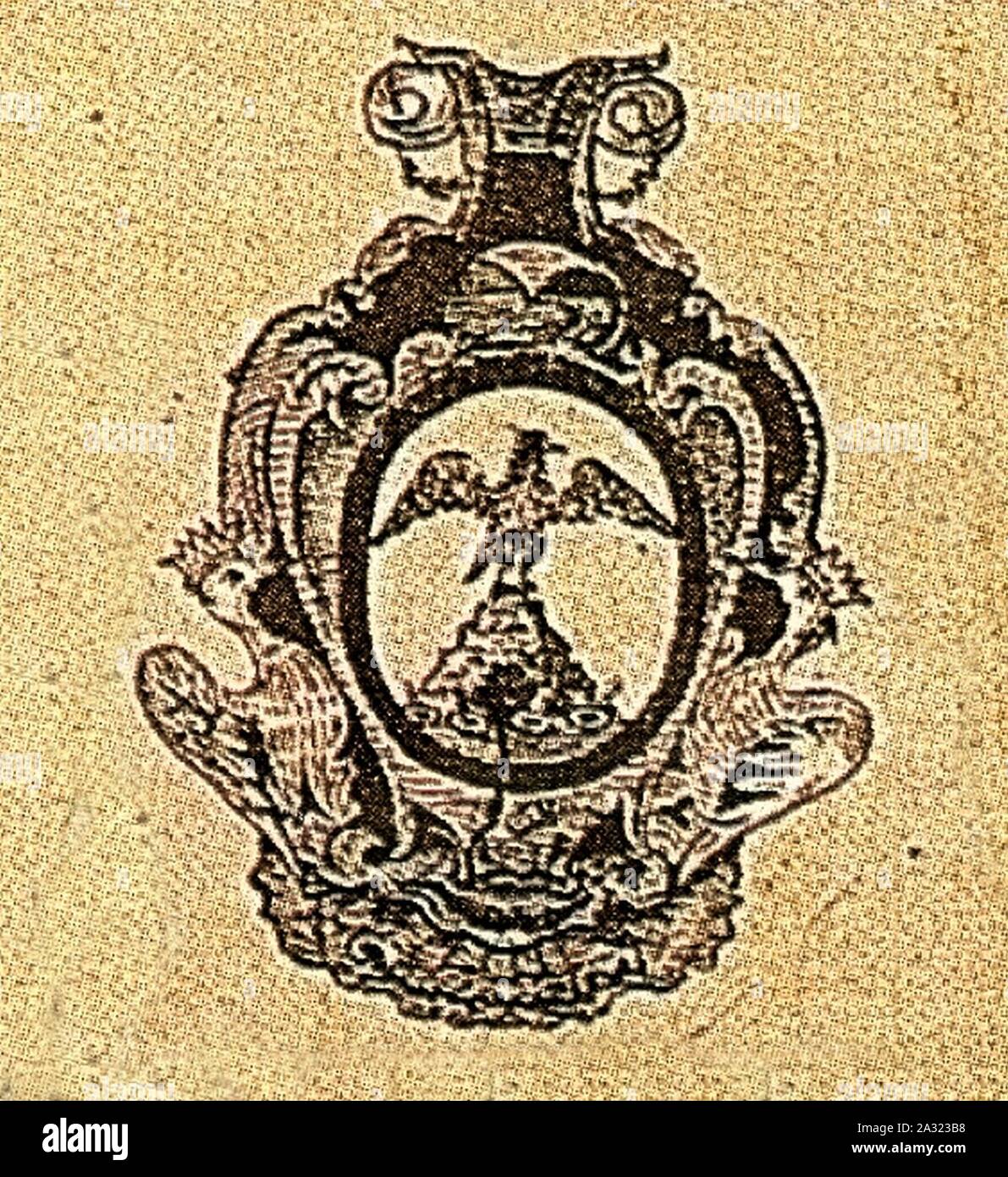 Escudo de Armas de Tlaxcallan. Stock Photo