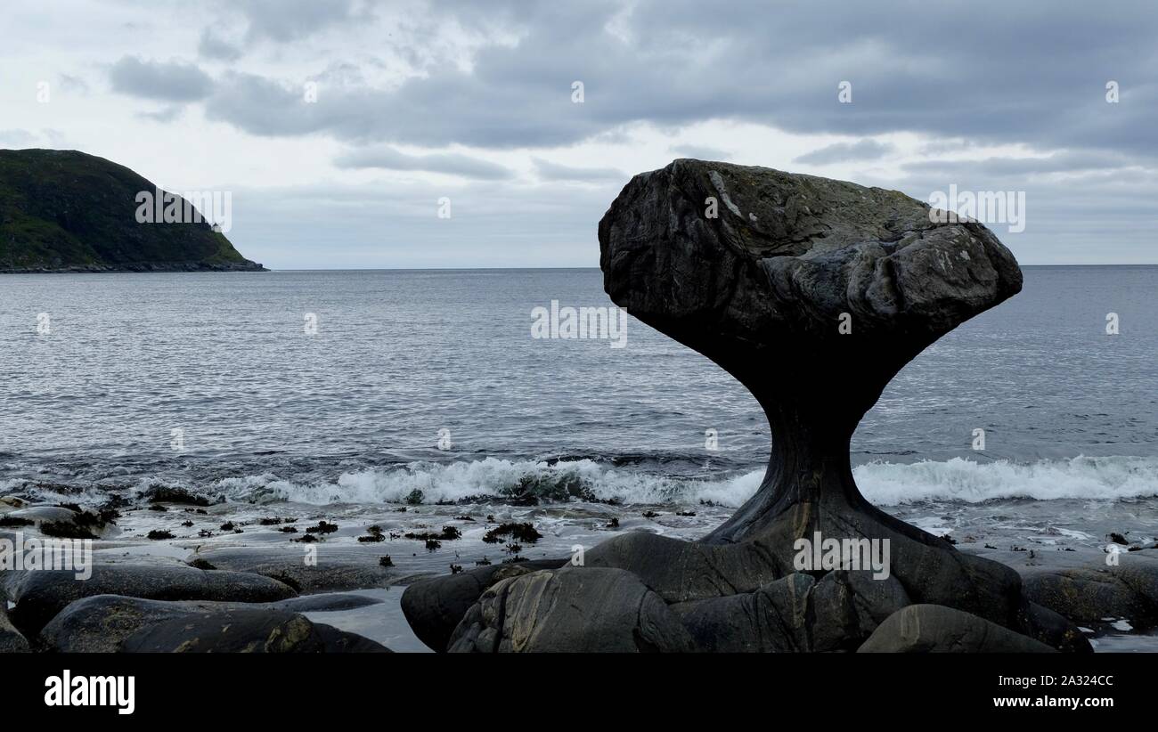 beautiful Kannesteinen in Måløy, Norway Stock Photo