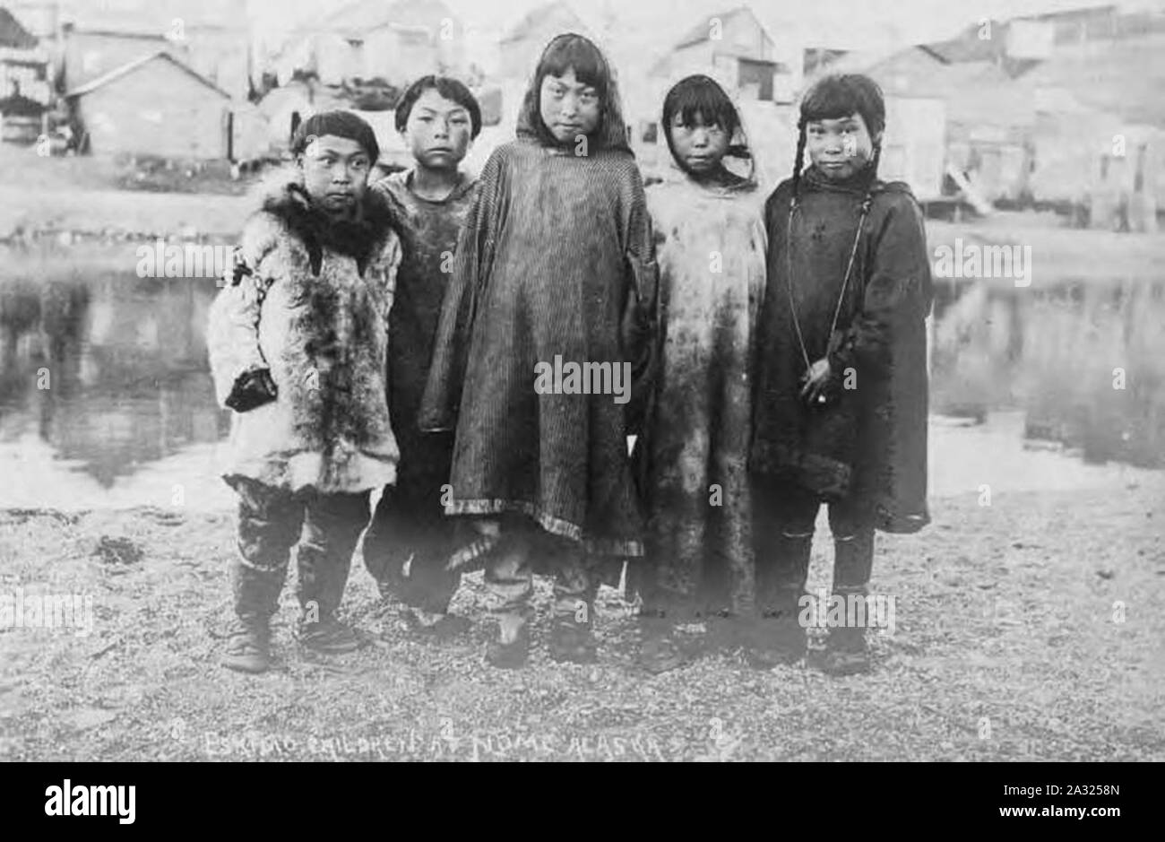 Eskimo children Nome Alaska between 1900 and 1912 (AL+CA 7266 Stock Photo Alamy