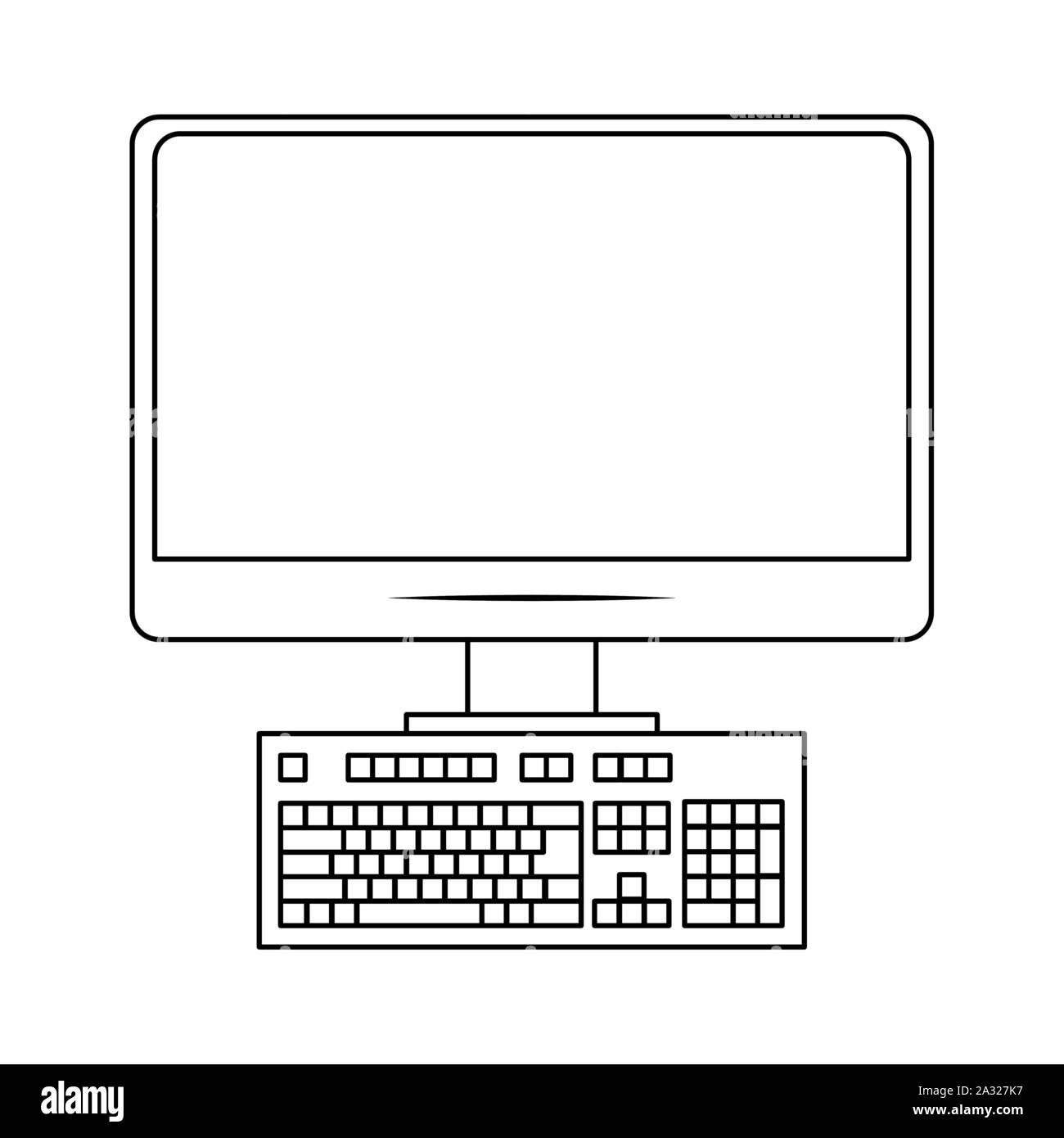 Computer device design Stock Vector Image & Art - Alamy