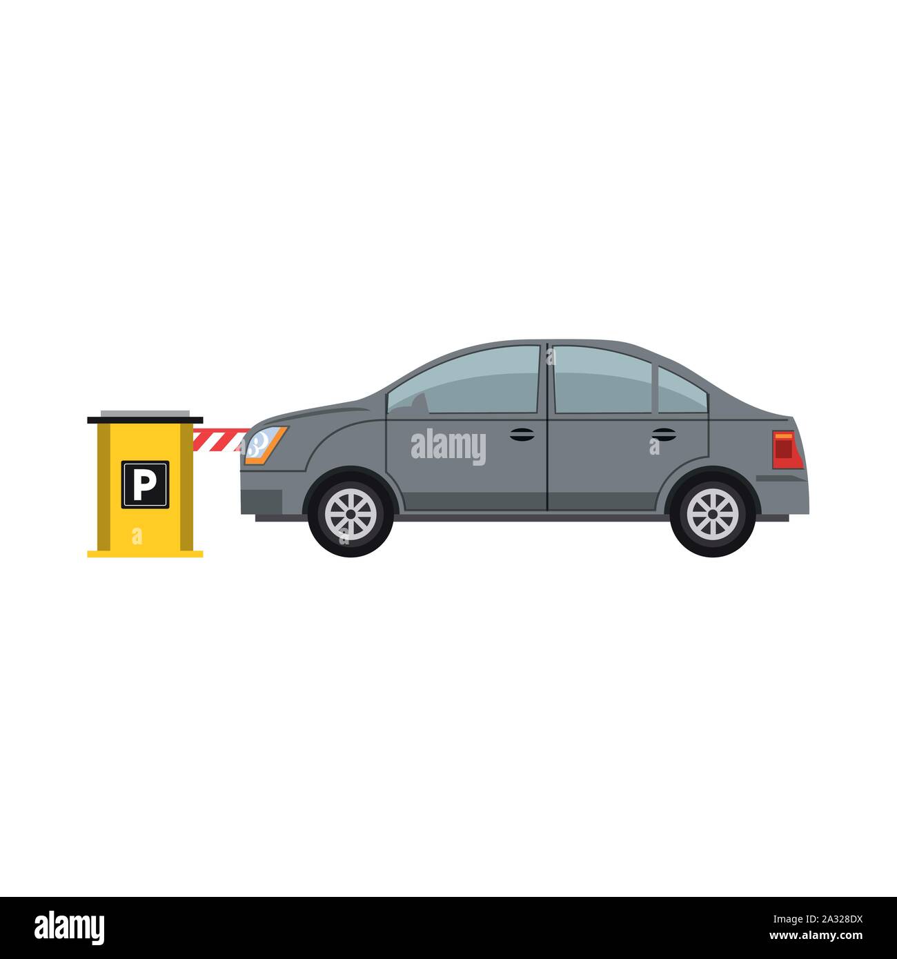 Parking zone design Stock Vector