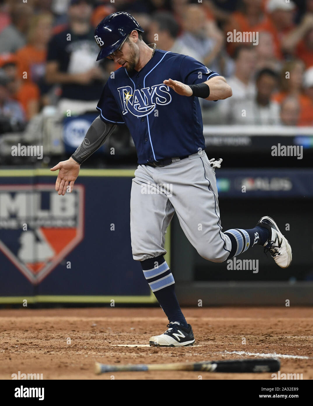 Tampa Bay Rays second baseman Eric Sogard (9) sports his Players