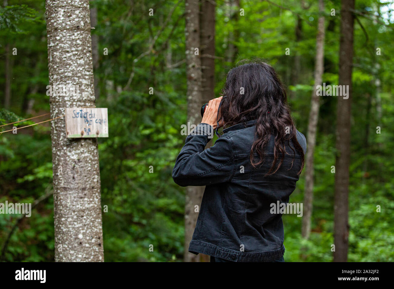 woodland denim jacket