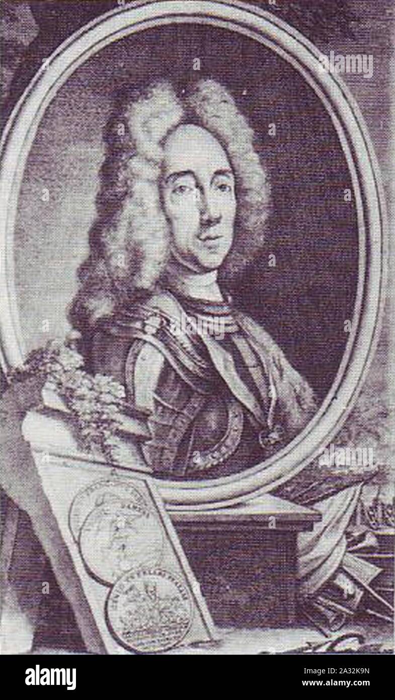Eugen von Savoyen Franc M. Francia 1724. Stock Photo
