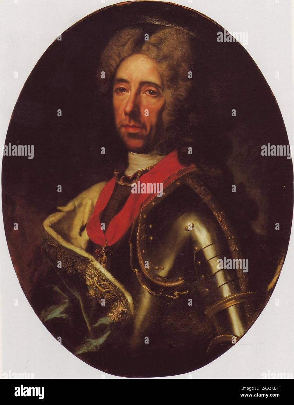 Eugen von Savoyen Johann Gottfried Auerbach 1728. Stock Photo
