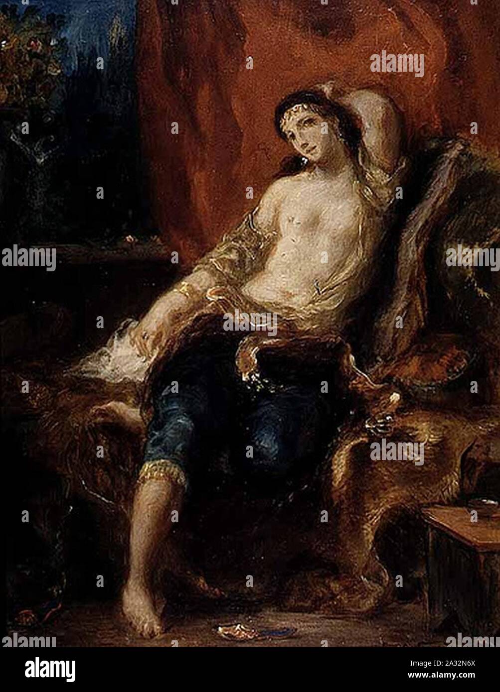 Eugene Delacroix - Arabian Nights. Stock Photo