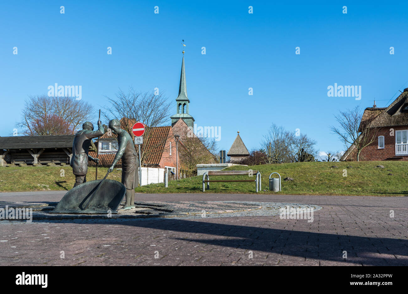 Jan and Gret village square SPO Stock Photo