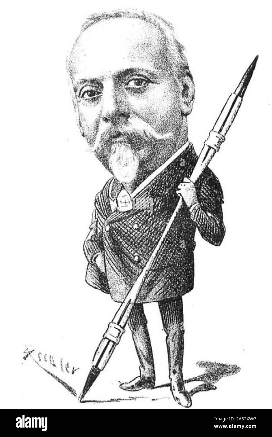 Eusebi Planas i Franquesa, per Ramon Escaler (1891). Stock Photo