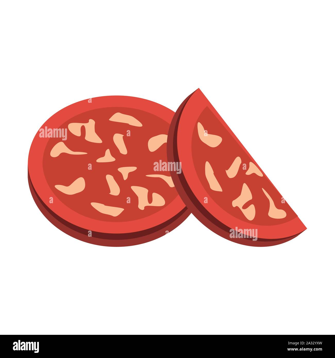 pepperoni slices design Stock Vector Image &amp; Art - Alamy