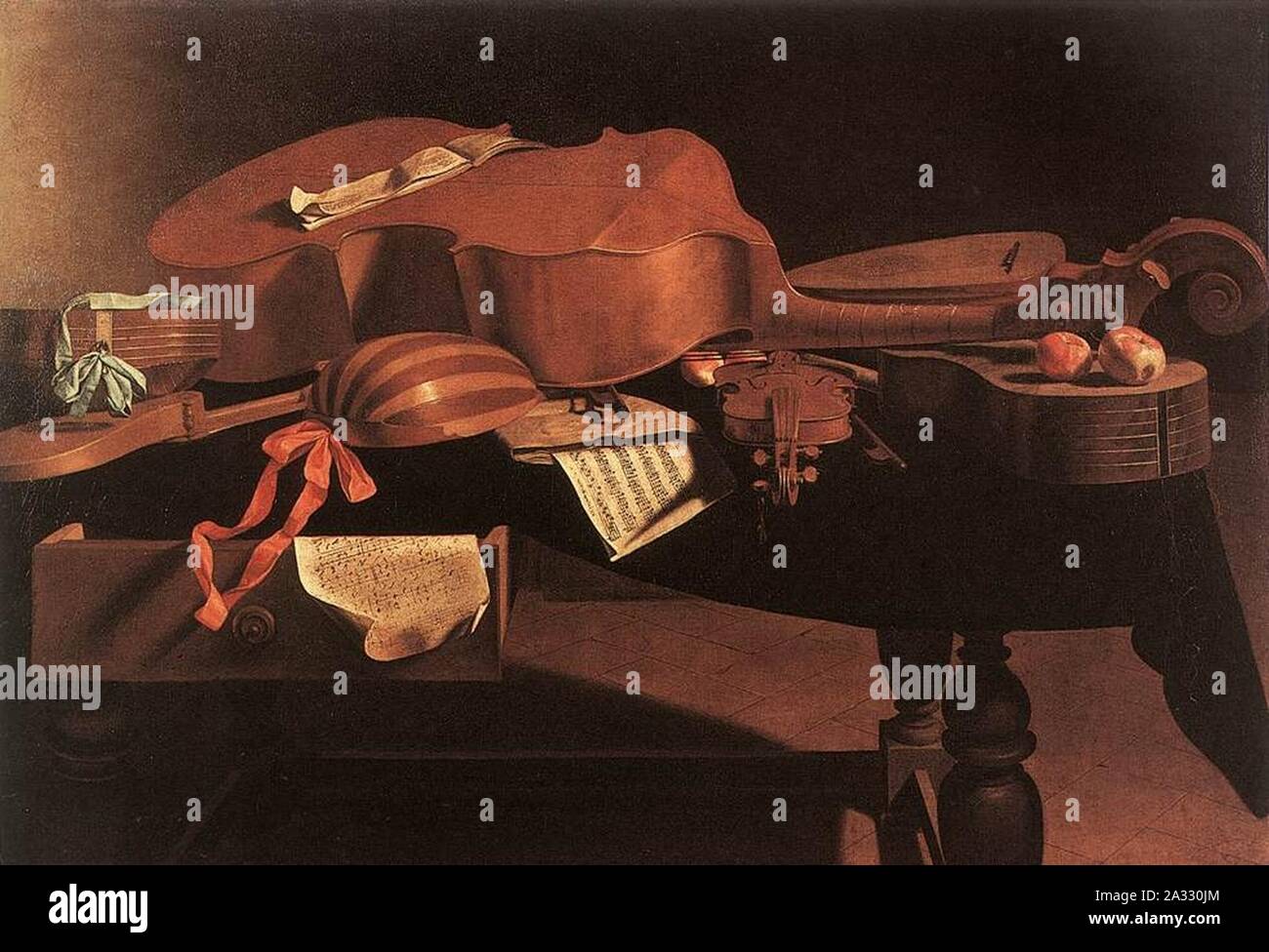Evaristo Baschenis Musical Instruments Stock Photo Alamy