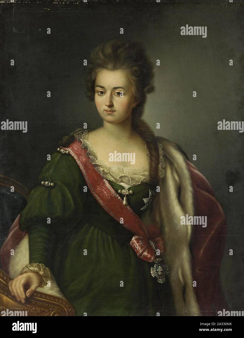 Evdokija Borisovna Jusupova duchess of Courland. Stock Photo