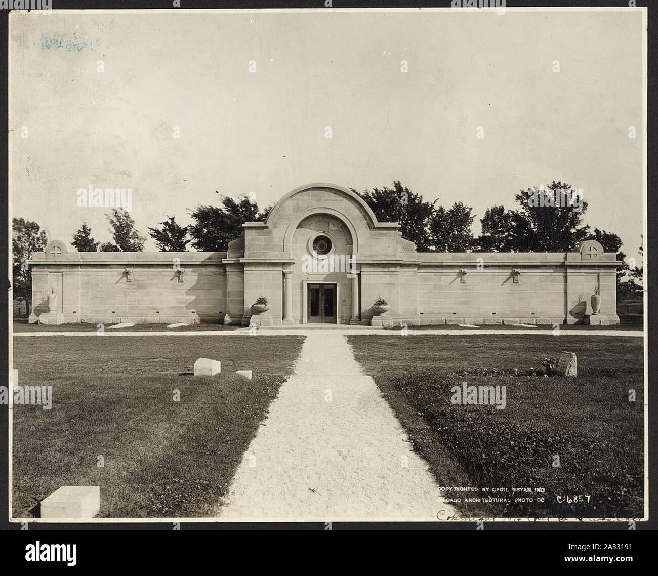 Evergreen Mausoleum, Morris, Illinois Stock Photo Alamy