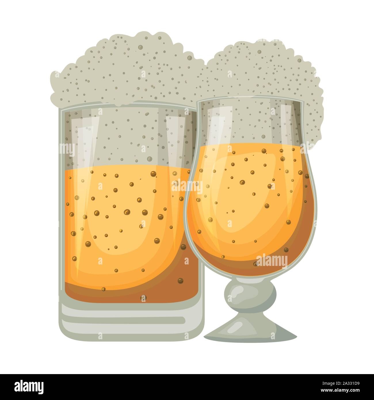 beer cup and jar oktoberfest celebration icon Stock Vector Image & Art ...