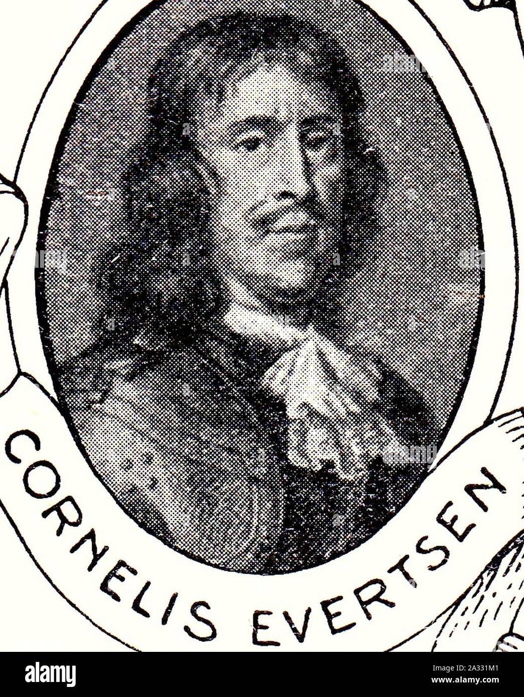 Evertsen, C. (1610-1666), gesneuveld tijdens vierdaagse zeeslag. Stock Photo