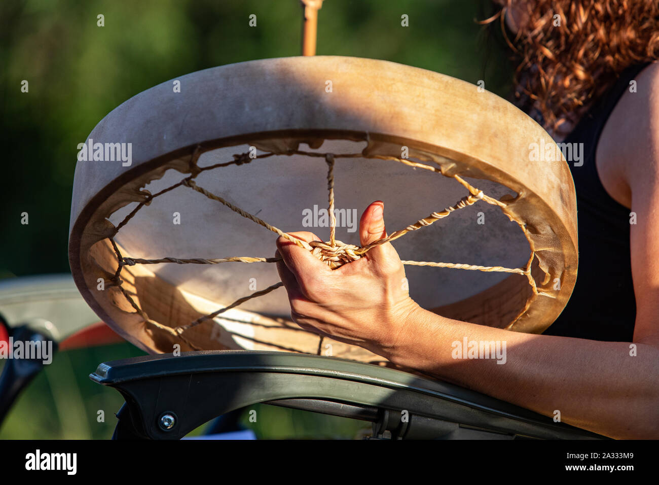 Native american drum circle drumming hires stock photography and