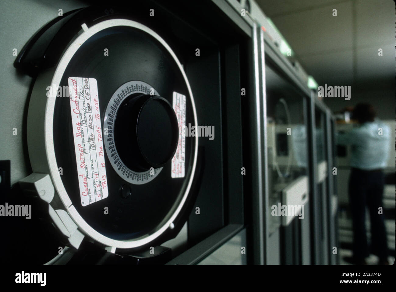 A 27.7 MG IMAGE OF: Adisk tape type IBM computer used in the 70's Photo ...