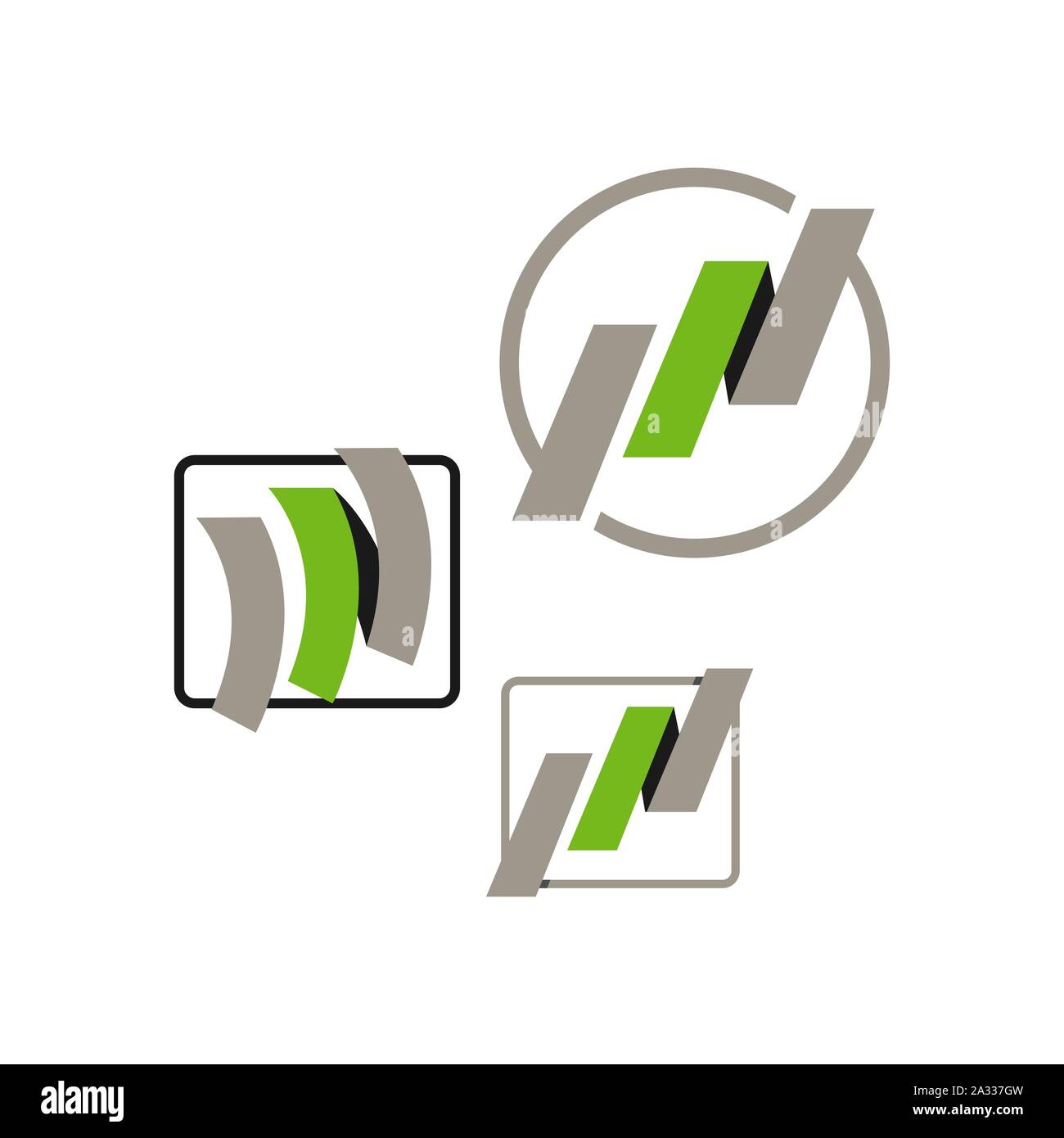 Modern creative idea of abstract building logo design vector illustration Stock Vector