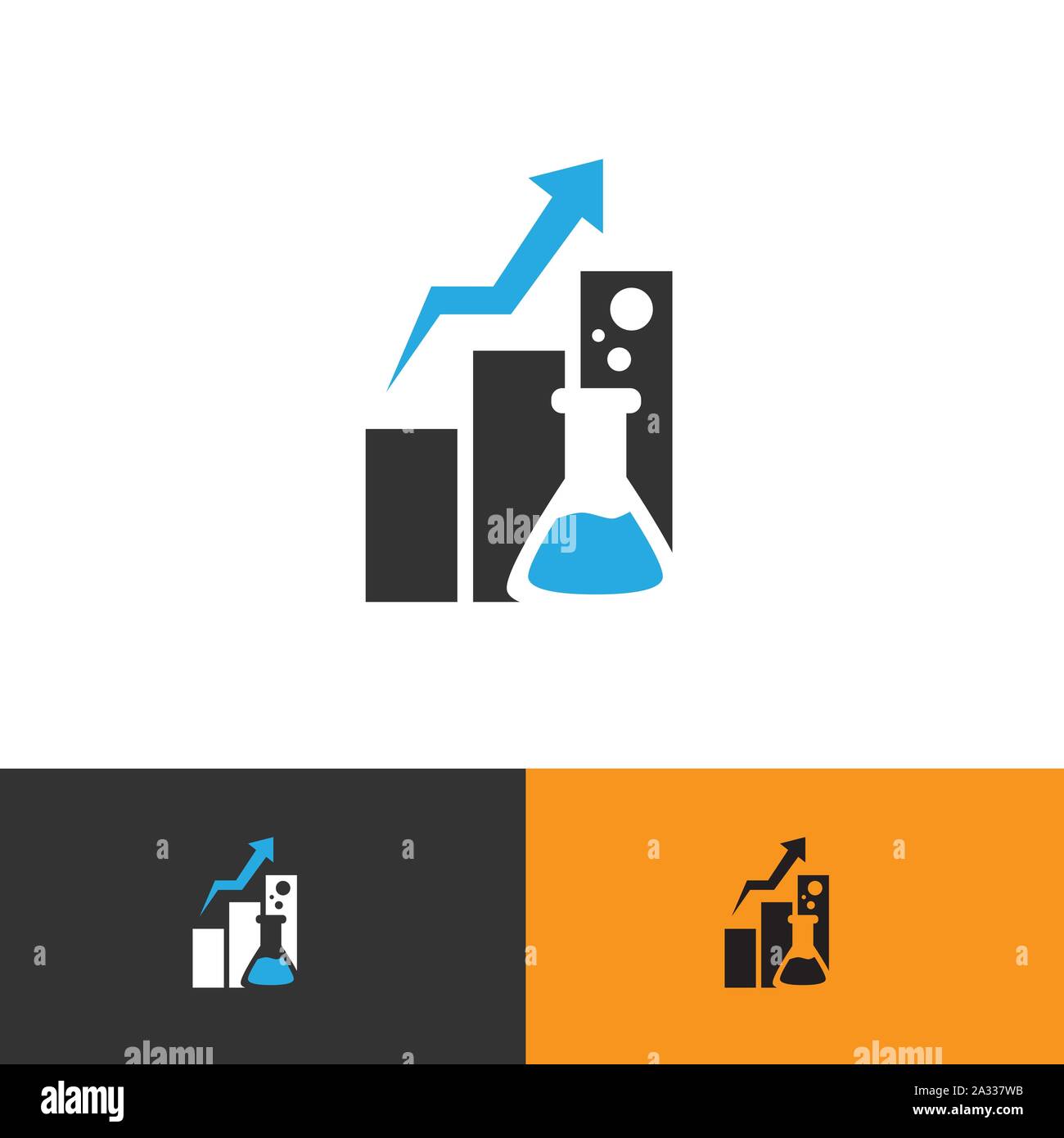 abstract science flask Lab logo sign template vector design symbol