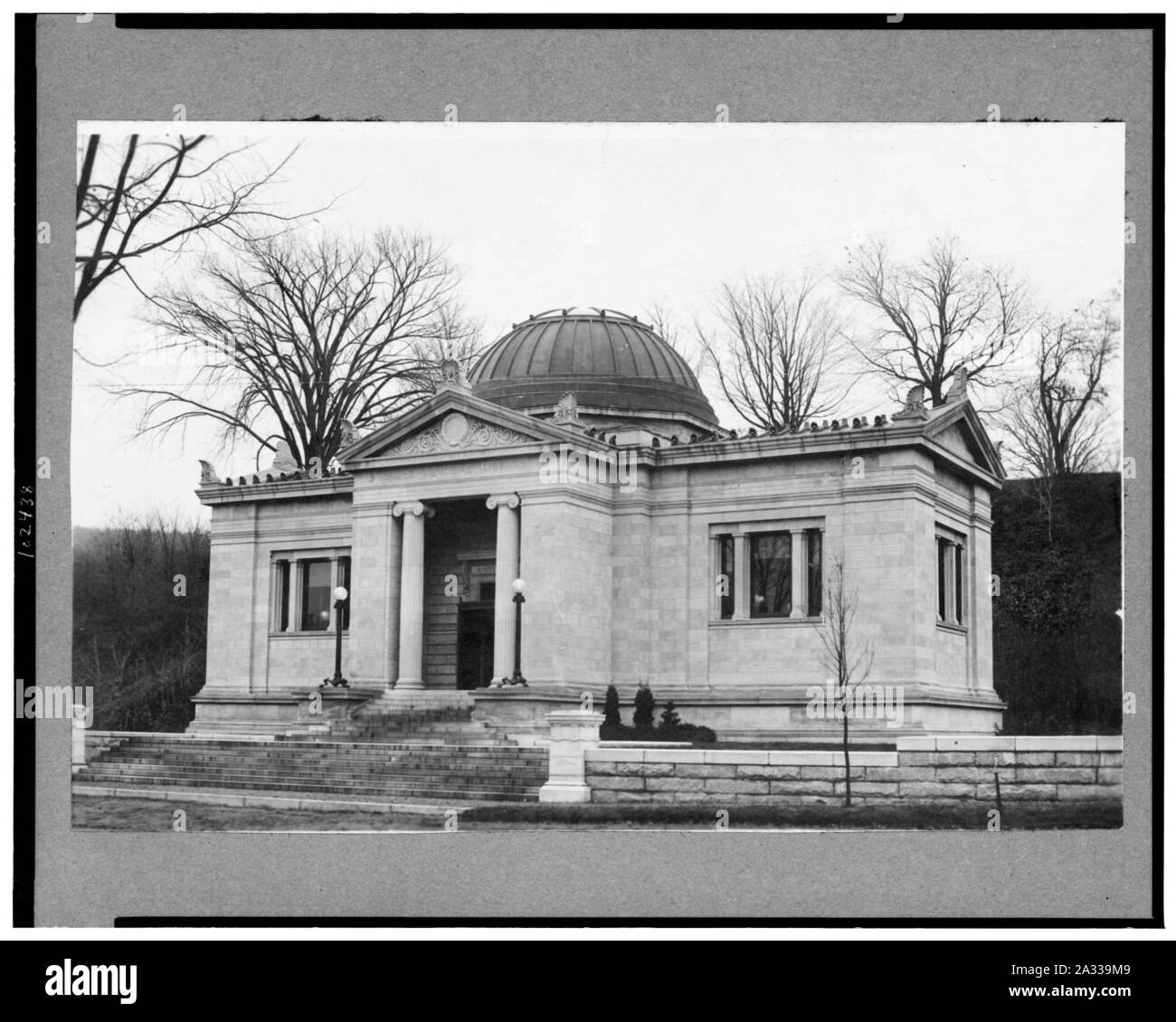 Exterior of Field Memorial Library, Conway, Massachusetts Stock Photo
