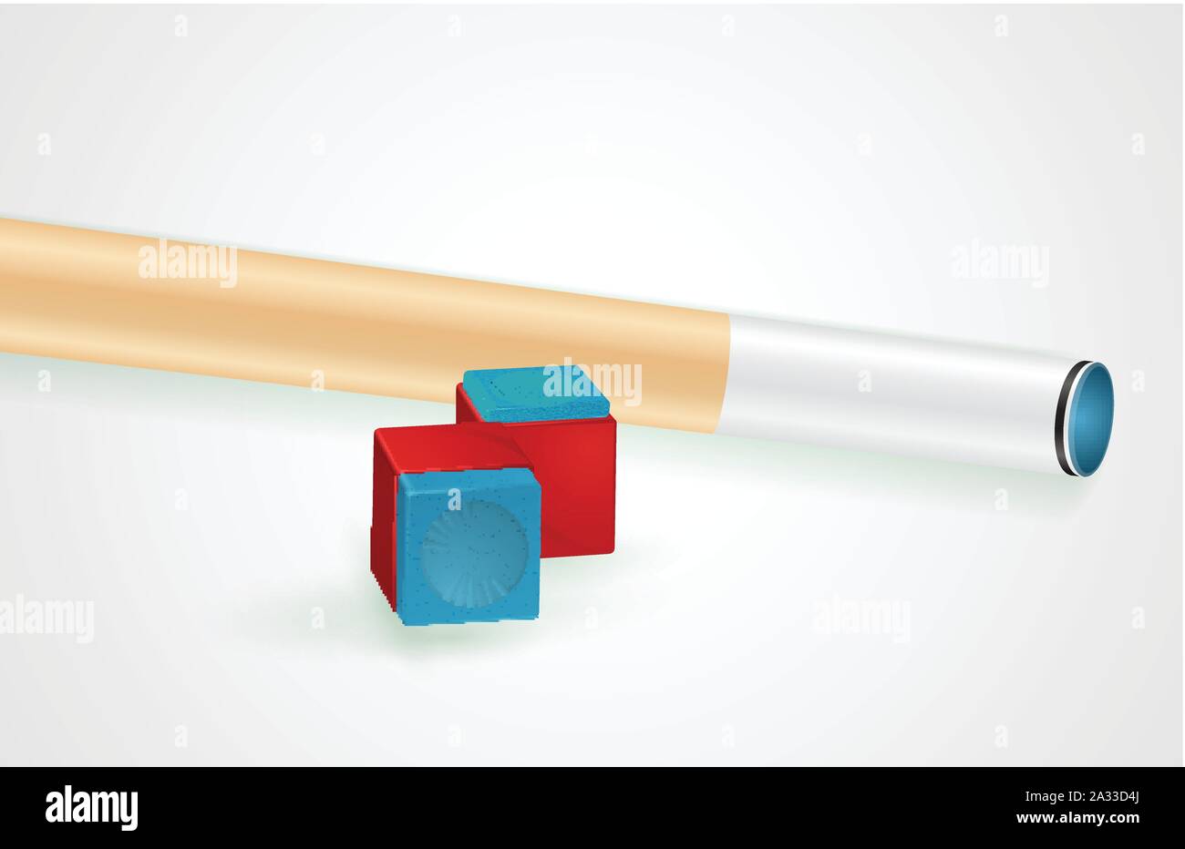 Billiard cue and pool chalk Stock Vector Image & Art Alamy