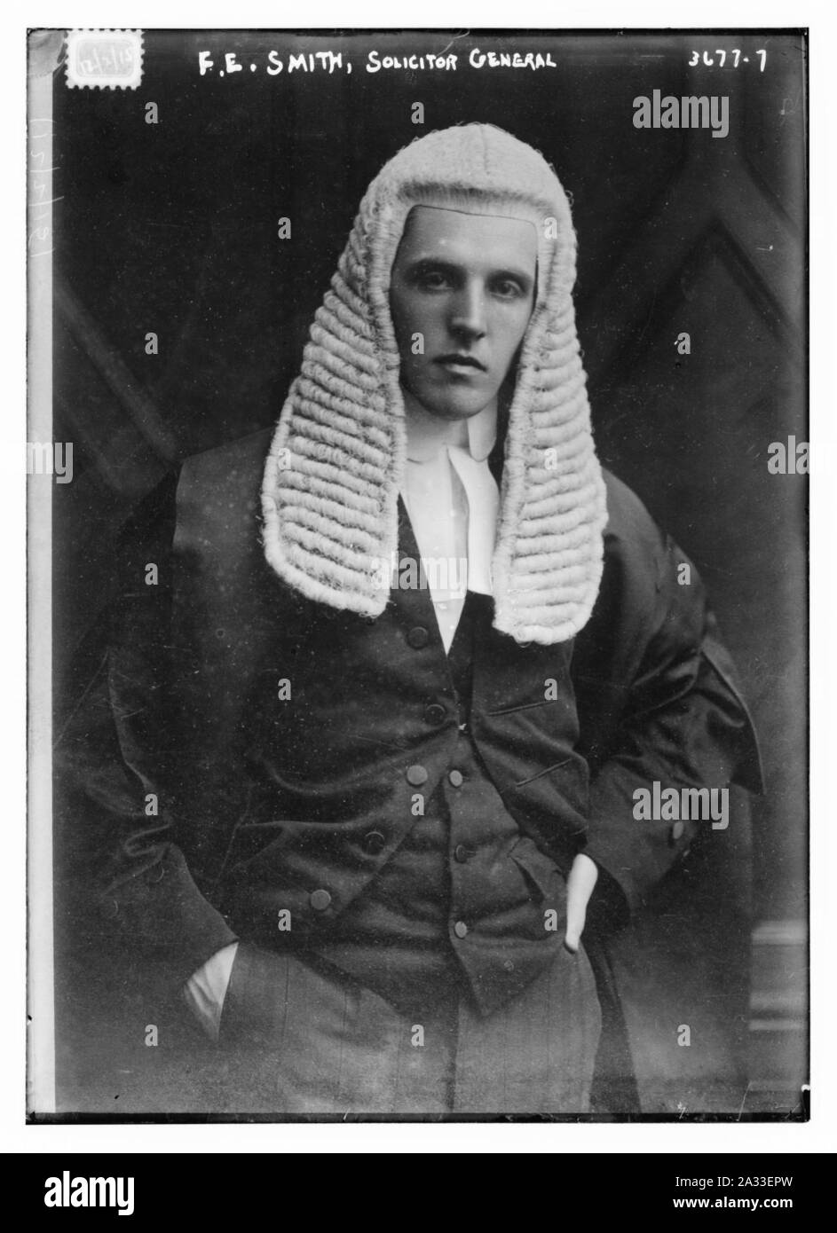 F.E. Smith, Solicitor General Stock Photo Alamy