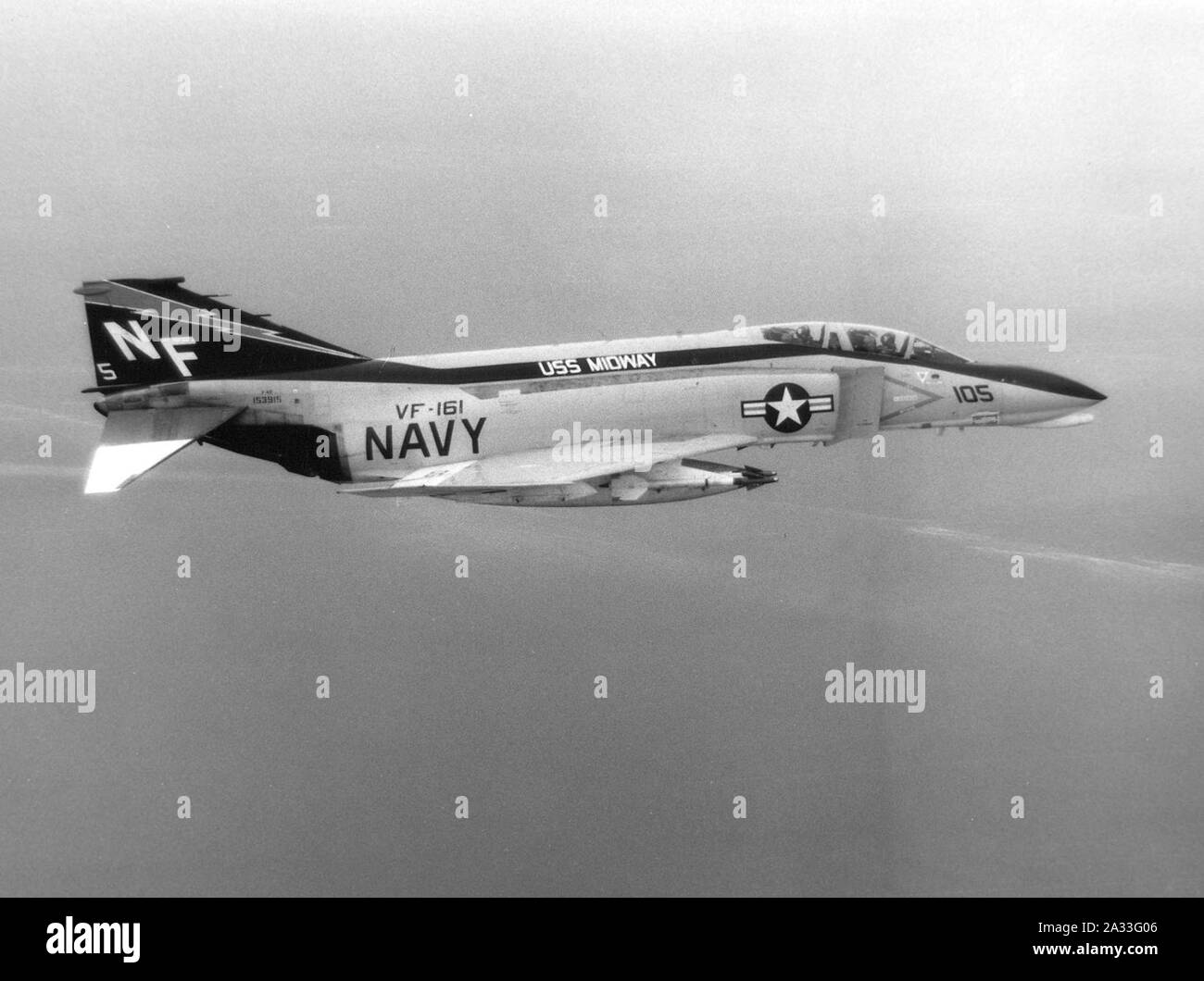 F 4b Phantom Ii Of Vf 161 In Flight In 1972 Nnam 1996 253 7293 013