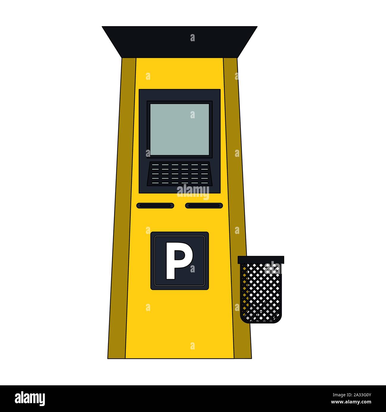 parking meter machine design Stock Vector Image & Art - Alamy