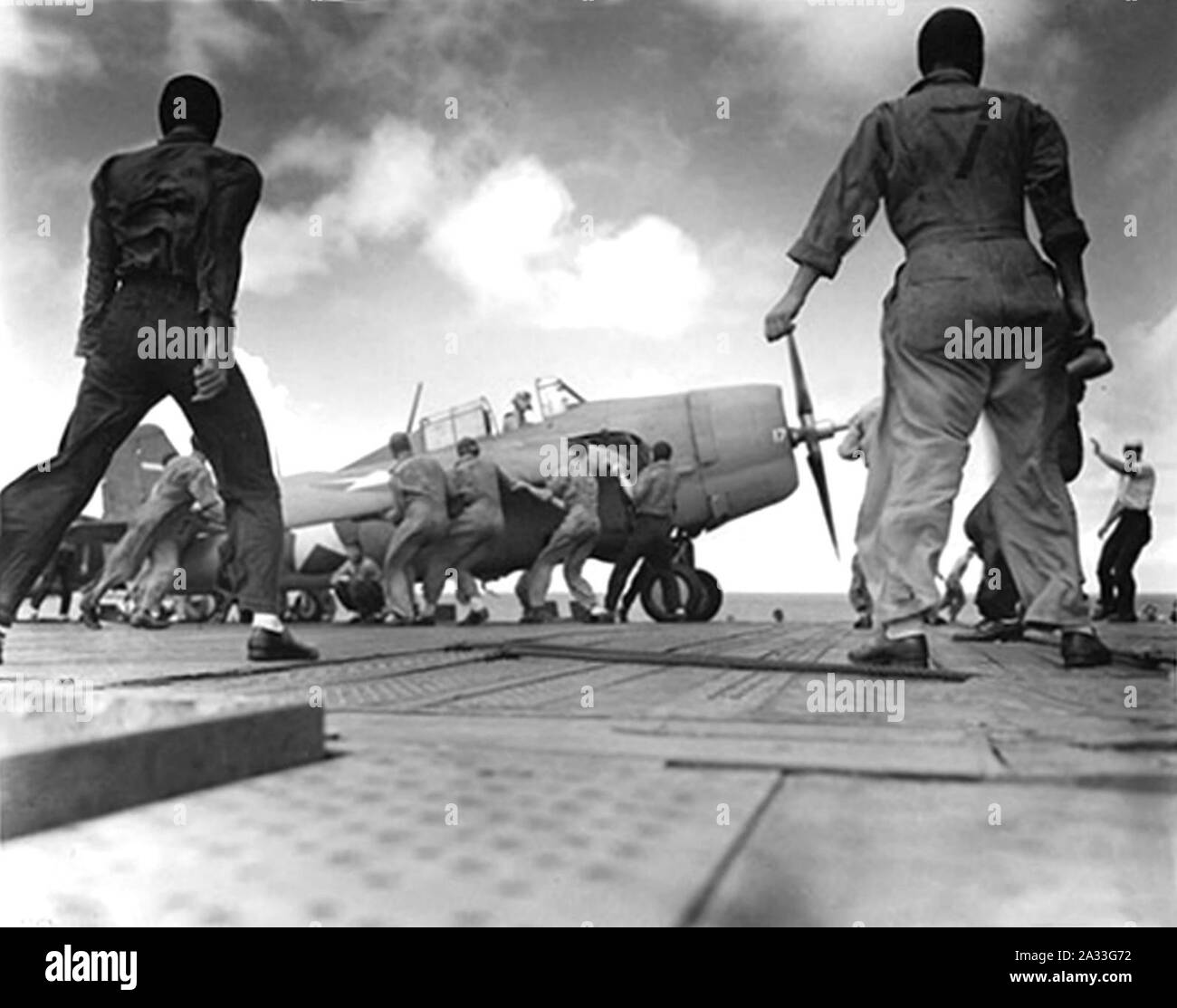 Wildcat of vf 10 aboard uss enterprise Black and White Stock Photos ...