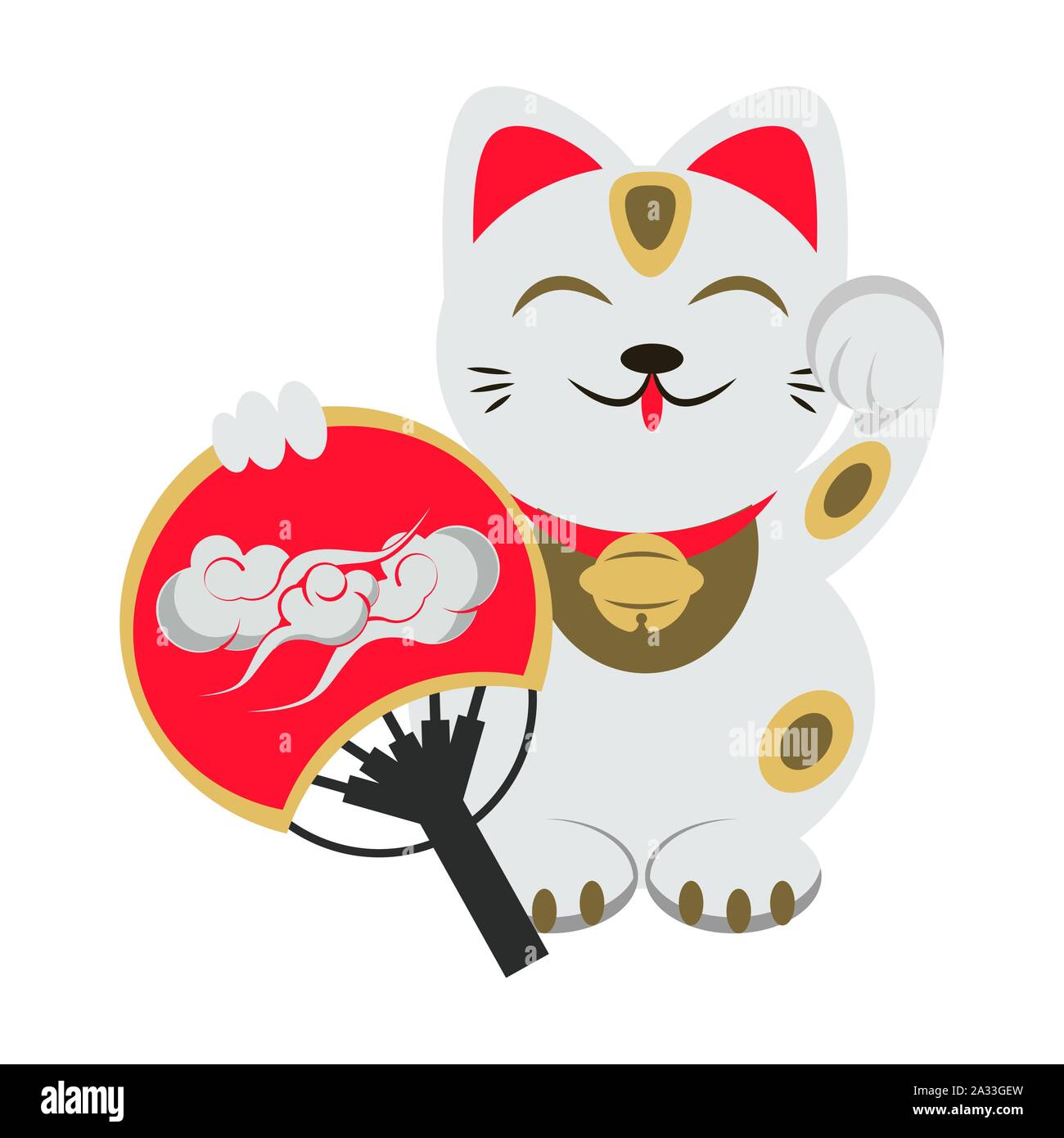 Chinese Cat icon Stock Vector Image & Art Alamy