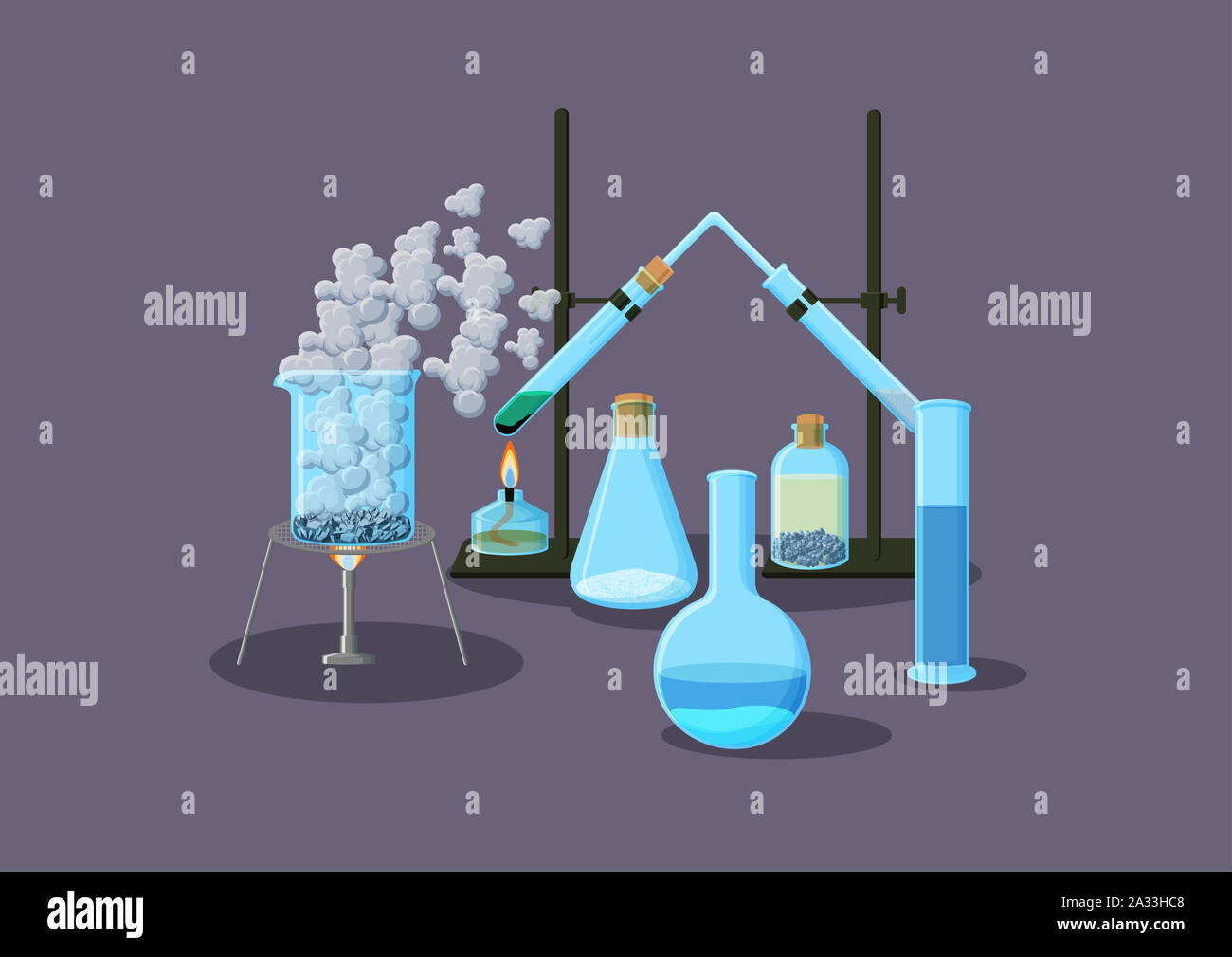 Laboratory research, conceptual illustration Stock Photo