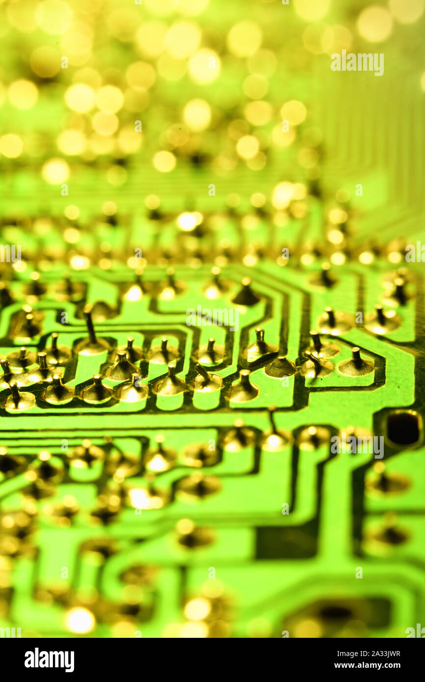 Close up of an electronic circuit board Stock Photo - Alamy