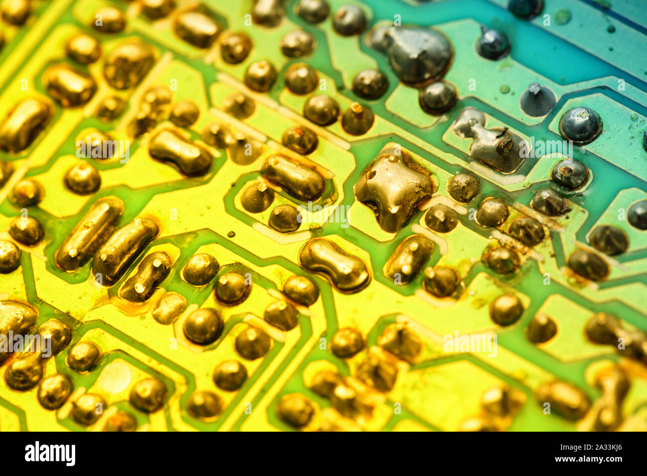 Close up of an electronic circuit board Stock Photo - Alamy