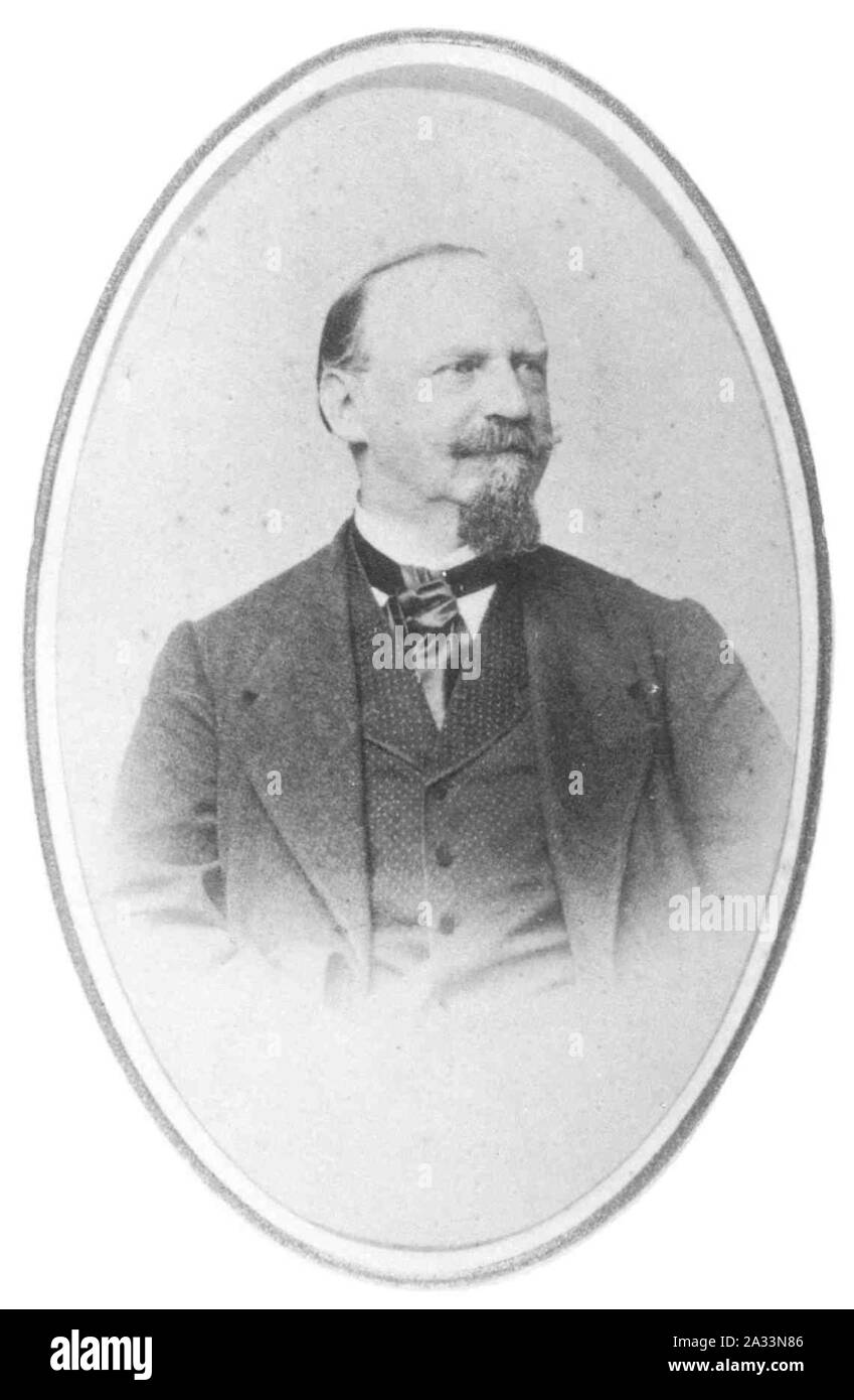Fabrikant Theodor Staub, Teilhaber der Baumwollspinnerei in Geislingen-Altenstadt. Stock Photo