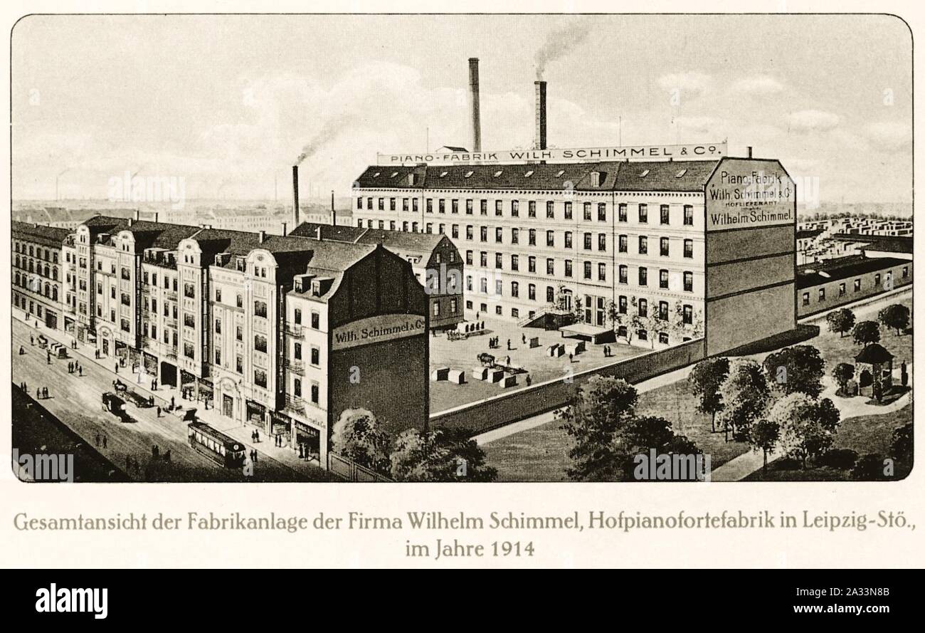 Fabrikgebäude Schimmel in Leipzig. Stock Photo