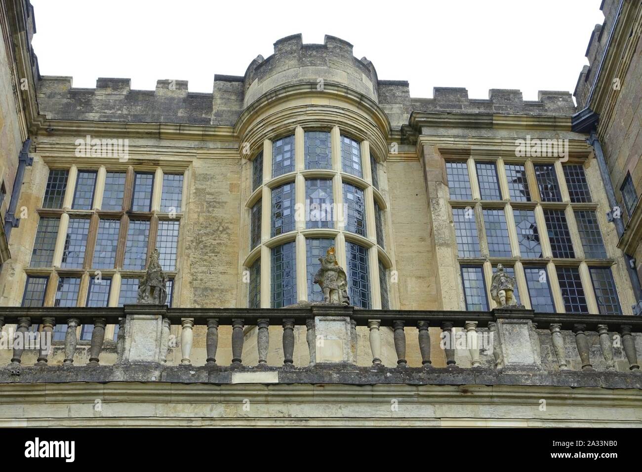 Facade Fountains Hall North Yorkshire, England Stock Photo Alamy