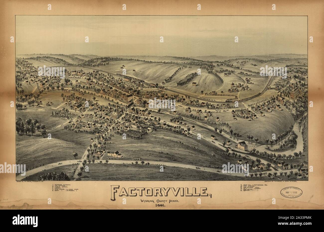 Factoryville, Wyoming County, Penn'a Stock Photo