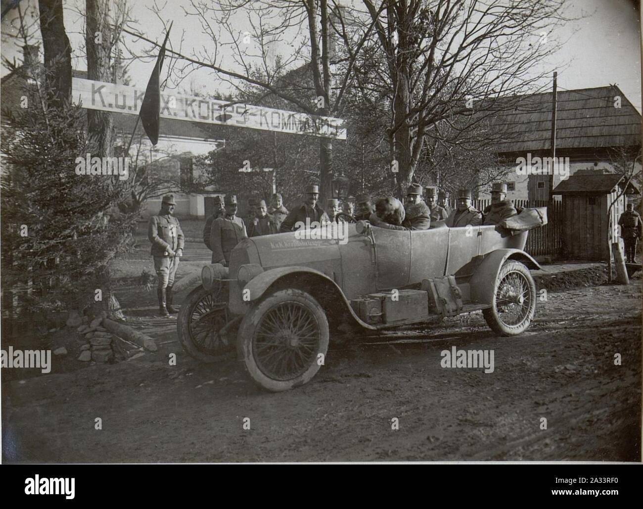 Fahrt der Kontr.Kommission zu den Dionen.11.XI.1917. Stock Photo