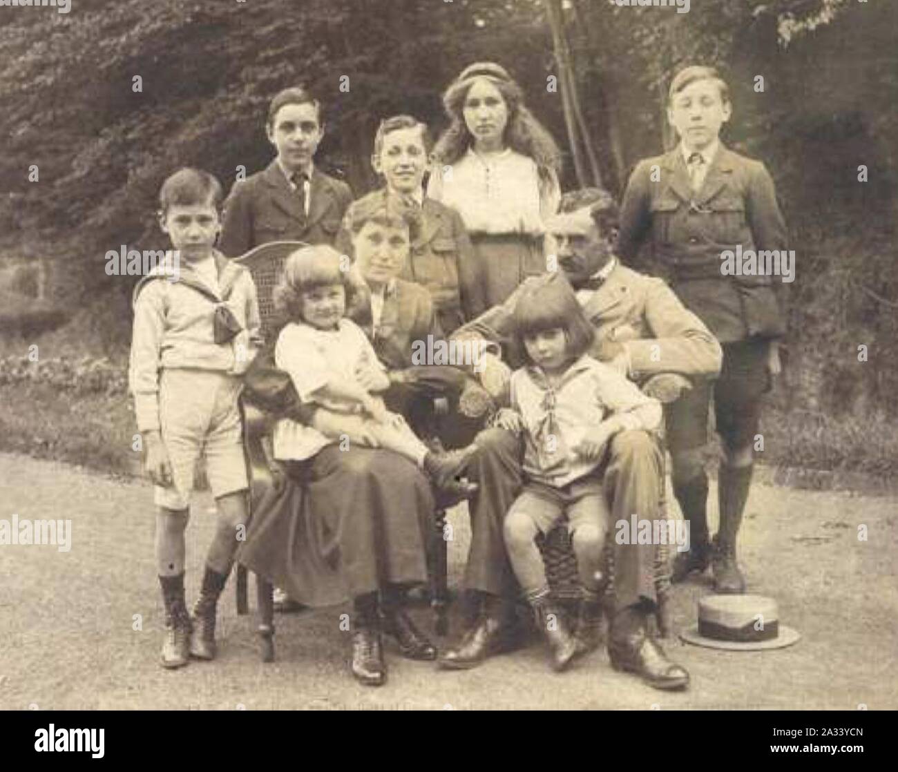 Familie Regout-Laloux, ca 1921-22. Stock Photo