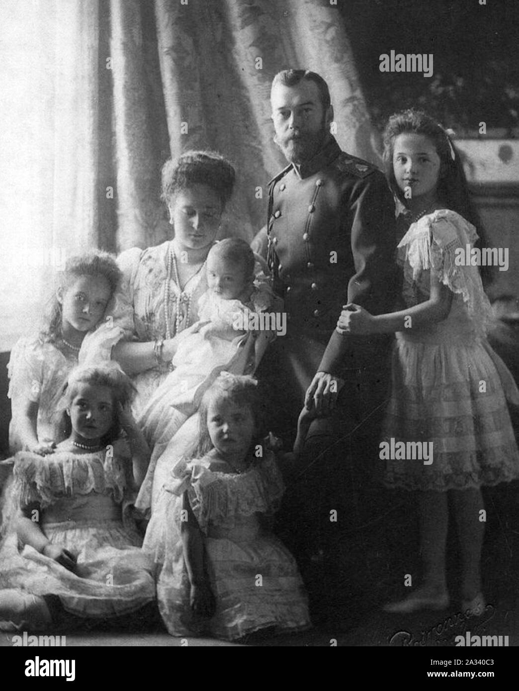 Family Tsar in 1904. Stock Photo