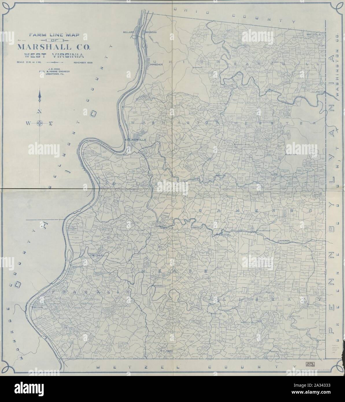 Marshall virginia map hires stock photography and images Alamy