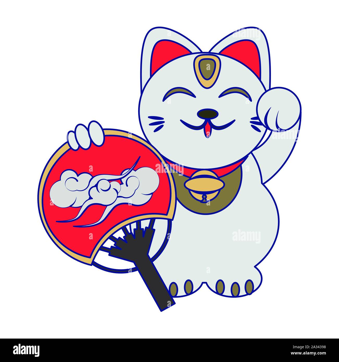 Chinese Cat icon Stock Vector Image & Art - Alamy